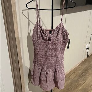 Wild Fable Red Checkered Camisole Dress